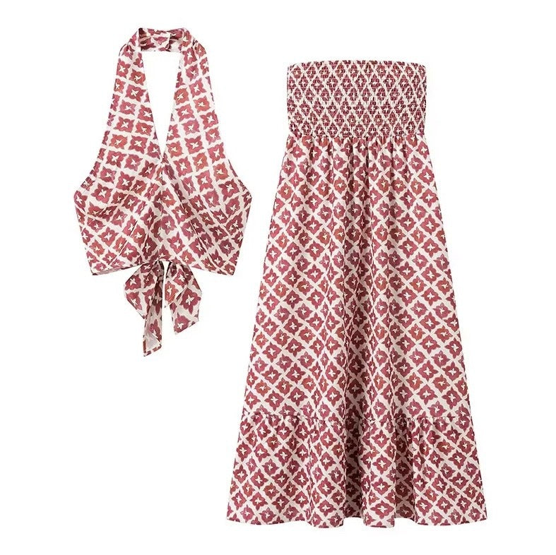 Elsa Elegant Off-Shoulder Set