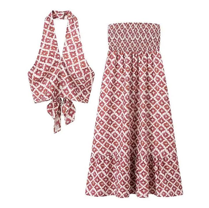 Elsa Elegant Off-Shoulder Set