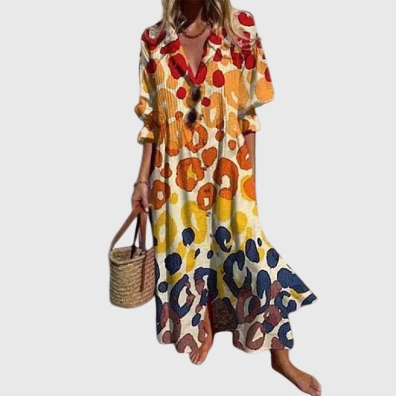 Zariah  Elegant Bohemian-Style Maxi Dress