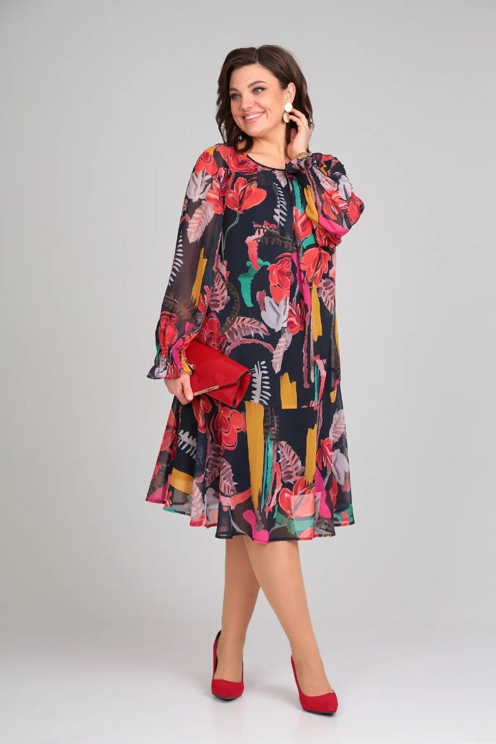 Florida Elegant Floral Dress
