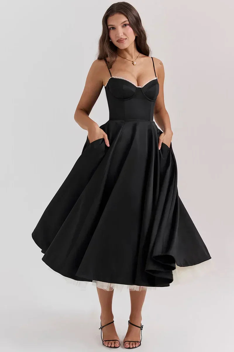 Ruby Delicate Tulle Accent Dress