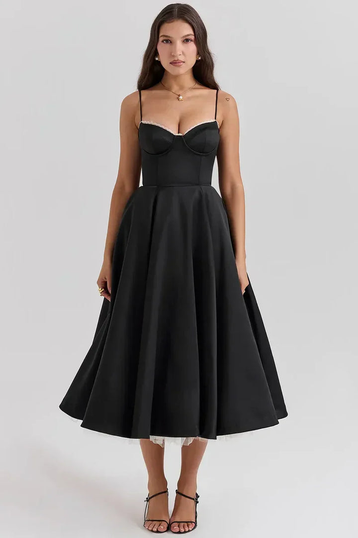 Ruby Delicate Tulle Accent Dress