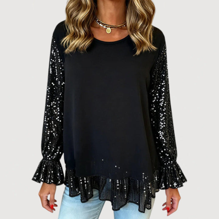 Bridget Elegant Sequin Blouse