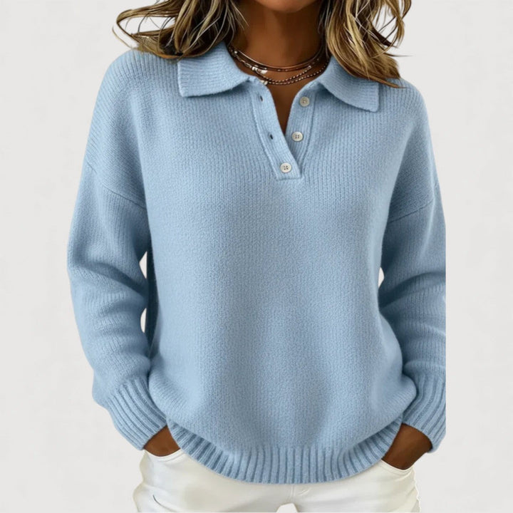 Victoria Cosy Collared Knit