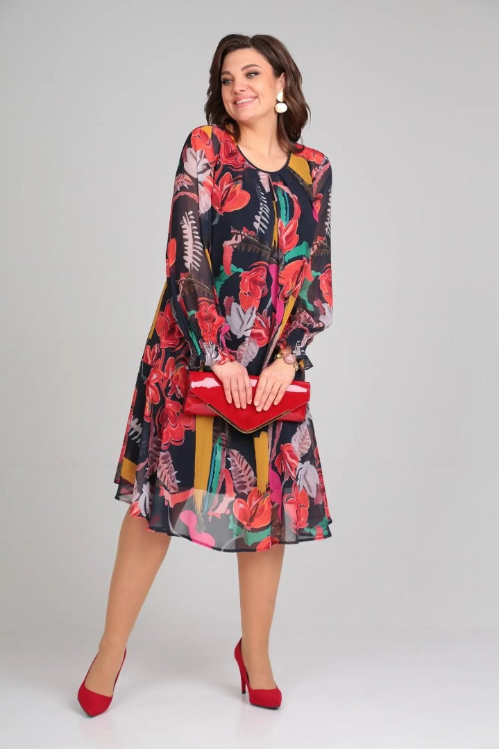 Florida Elegant Floral Dress