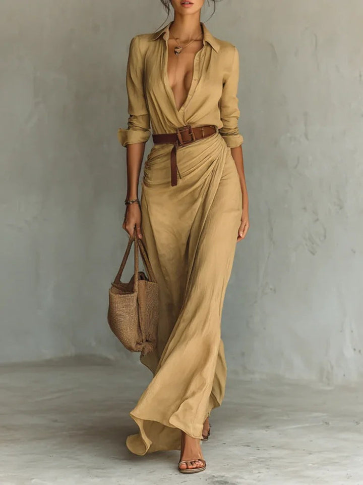 Clara Belted Maxi Dress
