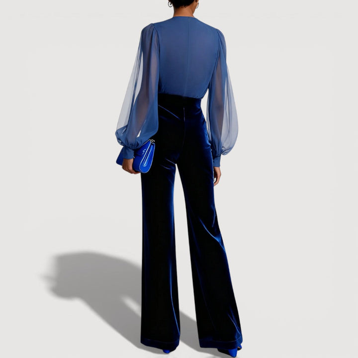 Jade Elegant Velvet Look Set