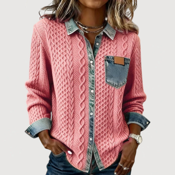 Lila Denim Print Shirt