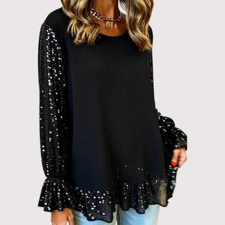 Bridget Elegant Sequin Blouse