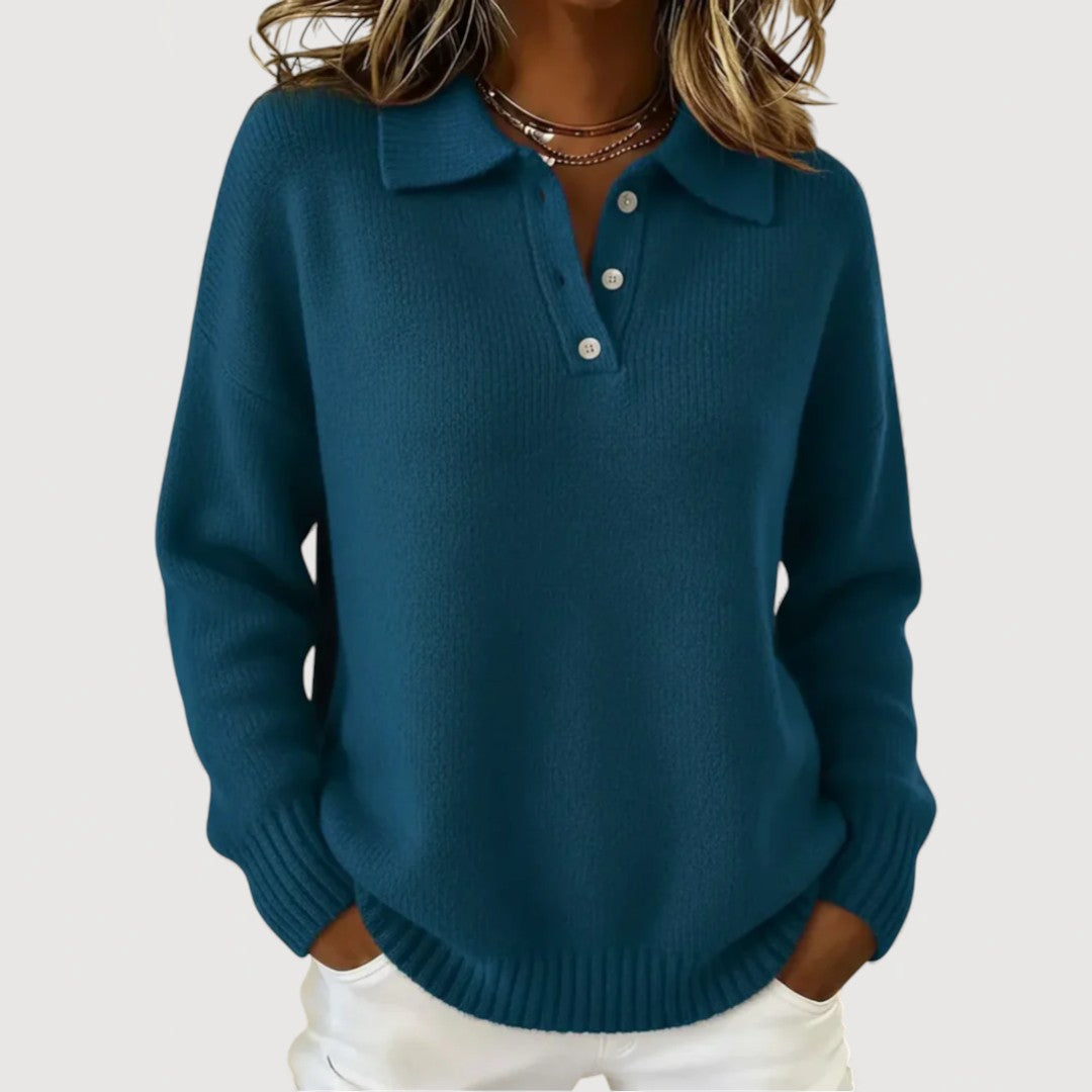 Victoria Cosy Collared Knit