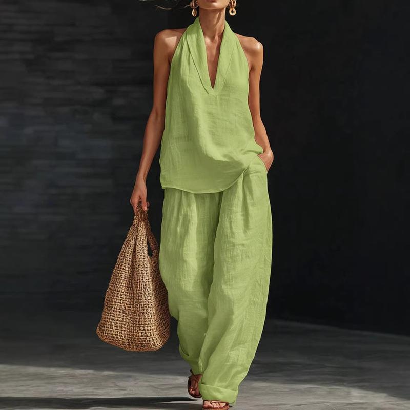 Ainhoa | Two-Piece Linen-Texture Set