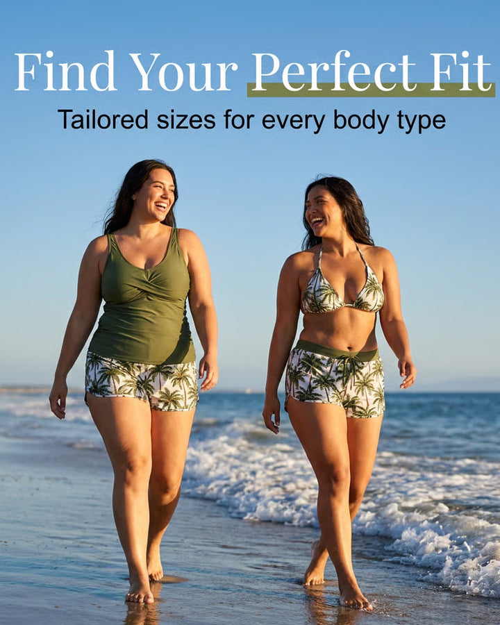 Eleanor | Three-Piece Tankini Bikini & Cover-Up Set