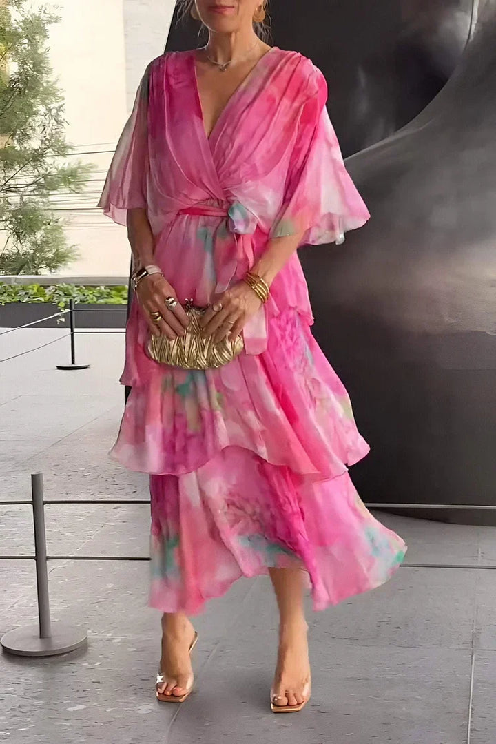 Casar Elegant Chiffon Dress