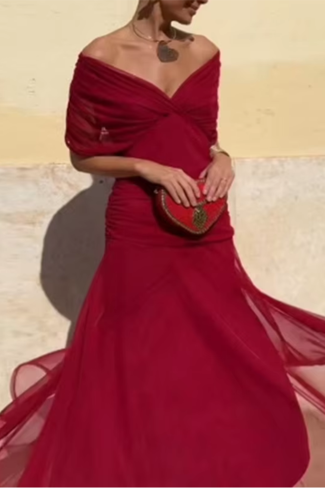 Luisa Elegant V-Neck Maxi Party Dress