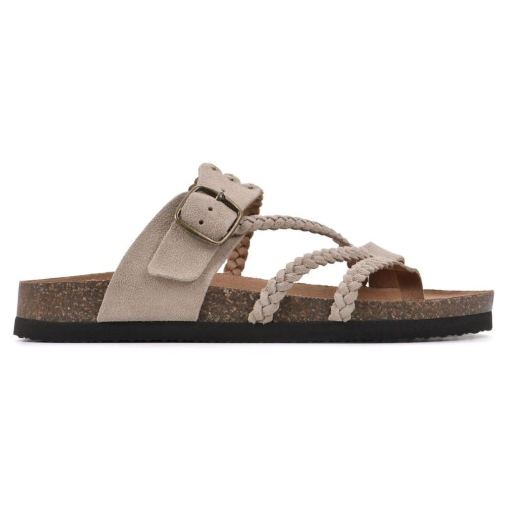Hailey Braided Cork Sandals