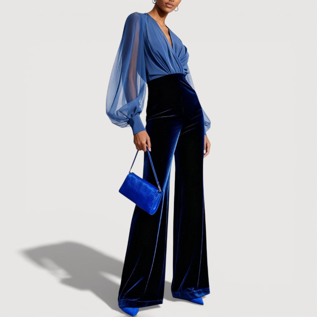 Jade Elegant Velvet Look Set