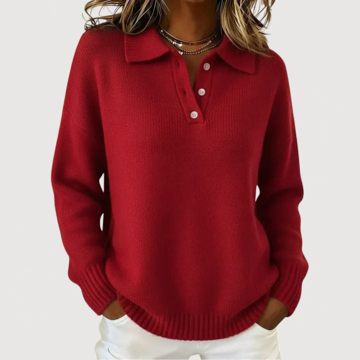 Victoria Cosy Collared Knit