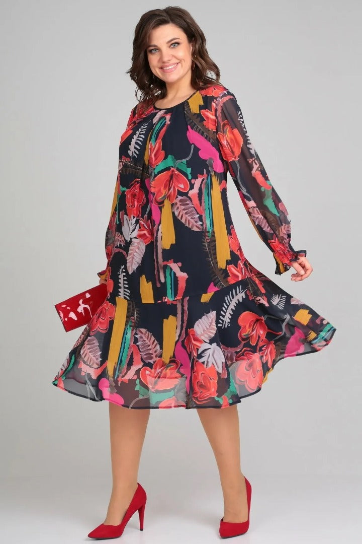 Florida Elegant Floral Dress