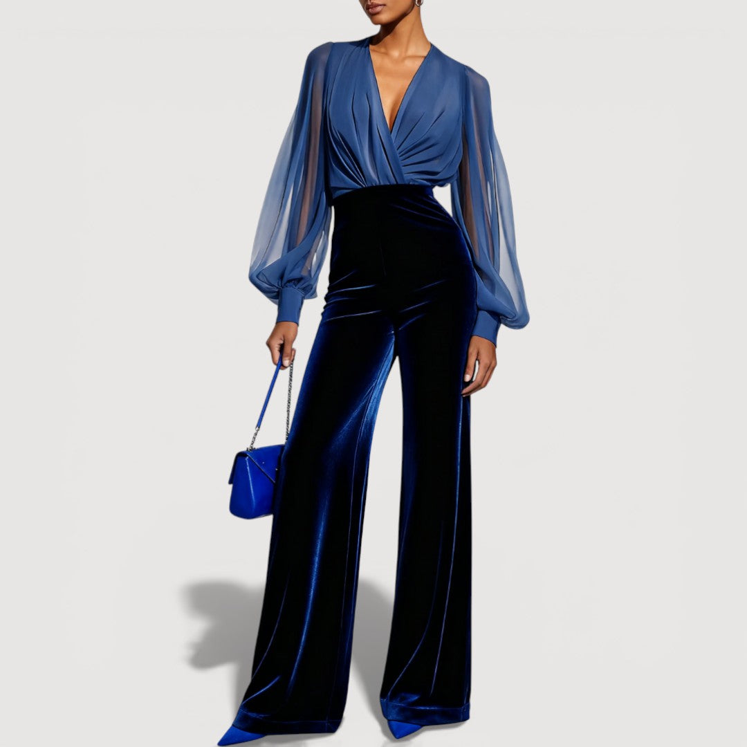 Jade Elegant Velvet Look Set