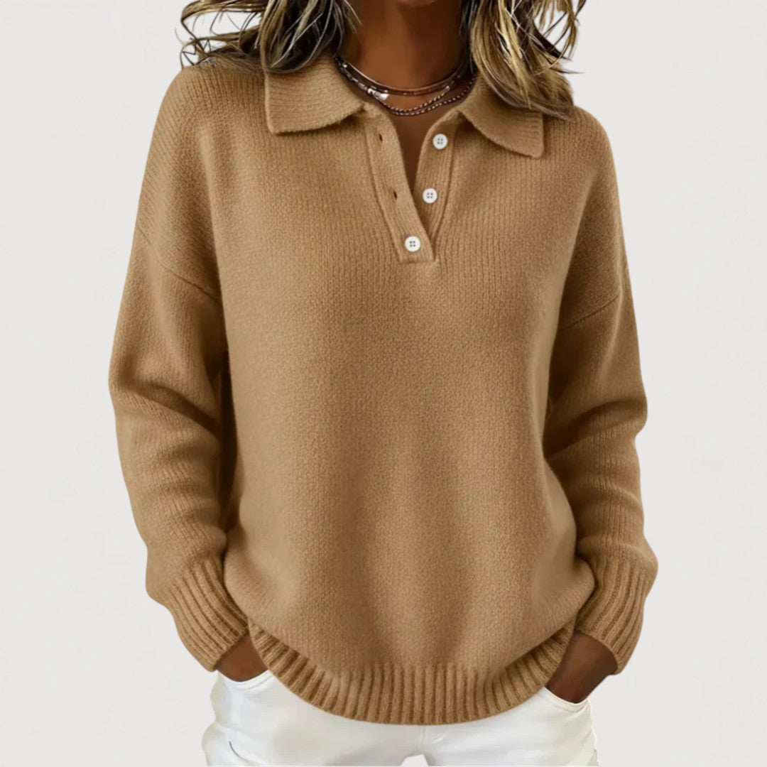 Victoria Cosy Collared Knit
