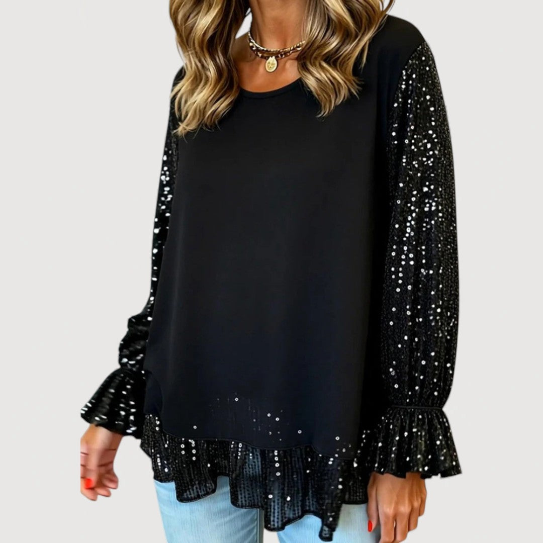 Bridget Elegant Sequin Blouse