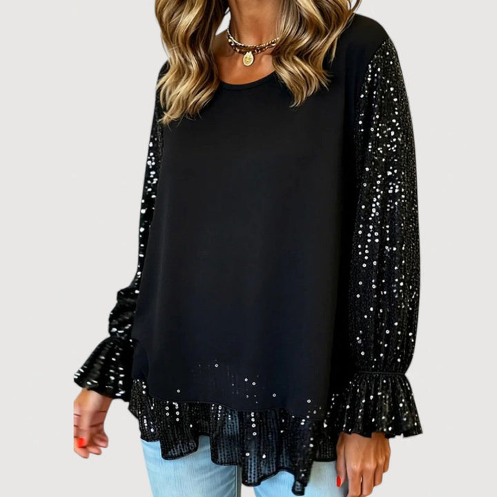 Bridget Elegant Sequin Blouse