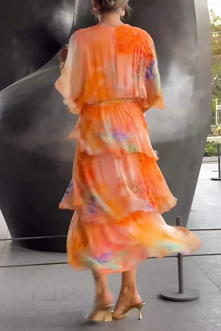 Casar Elegant Chiffon Dress