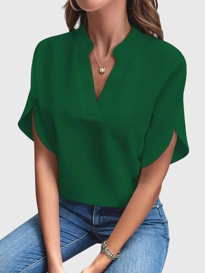 Lucinda Soft and Elegant V-Neck Shirt