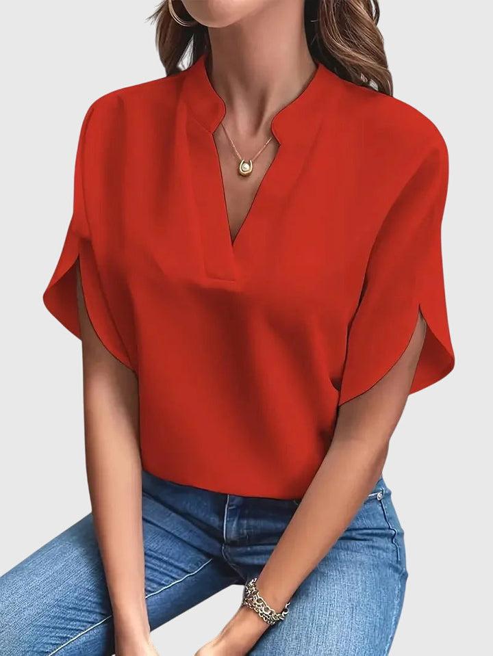 Lucinda Soft and Elegant V-Neck Shirt