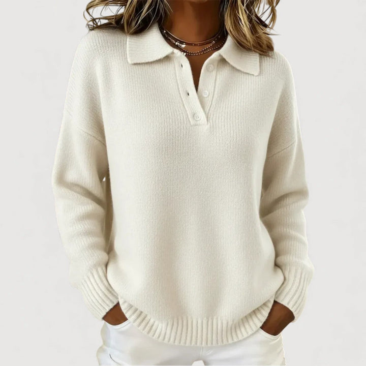 Victoria Cosy Collared Knit