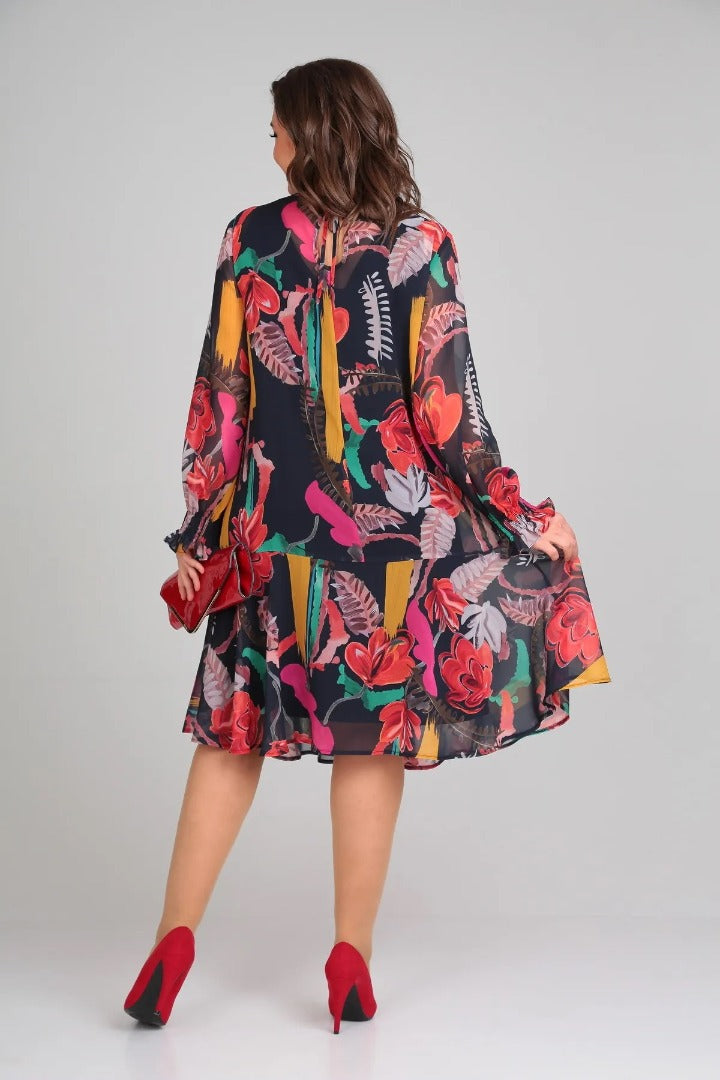 Florida Elegant Floral Dress