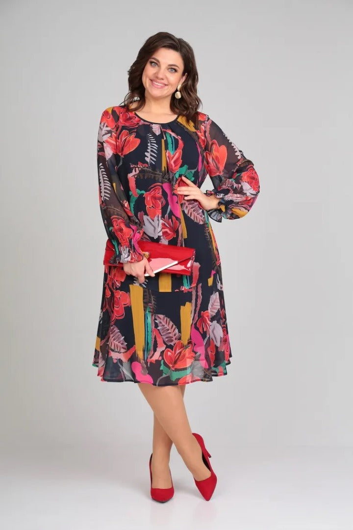 Florida Elegant Floral Dress