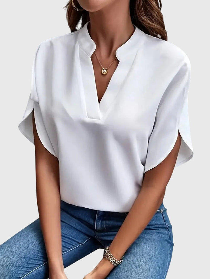 Lucinda Soft and Elegant V-Neck Shirt