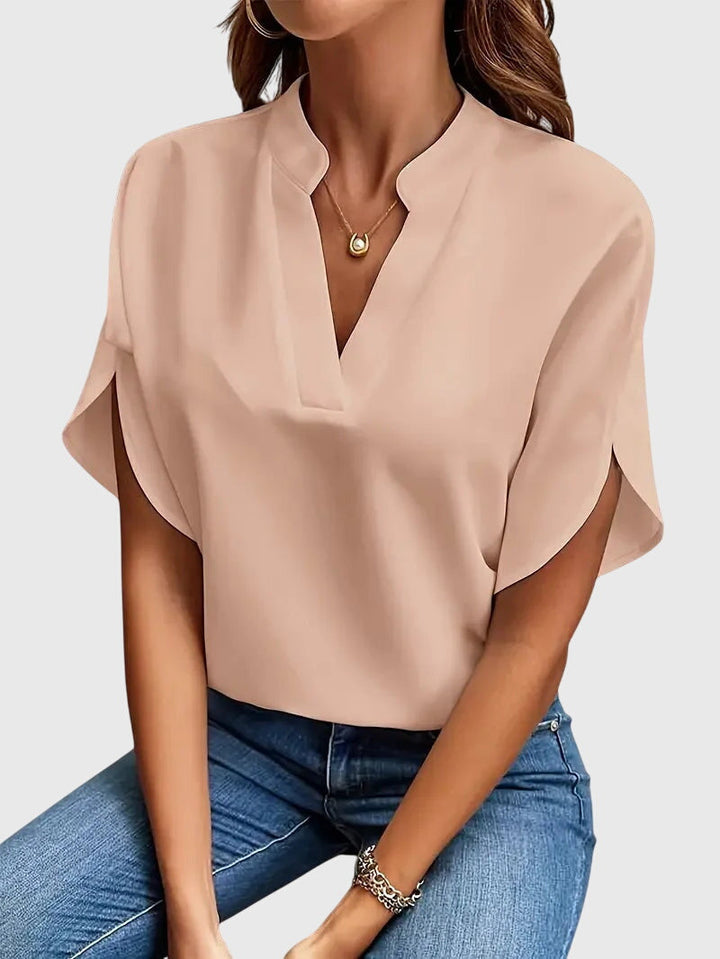 Lucinda Soft and Elegant V-Neck Shirt