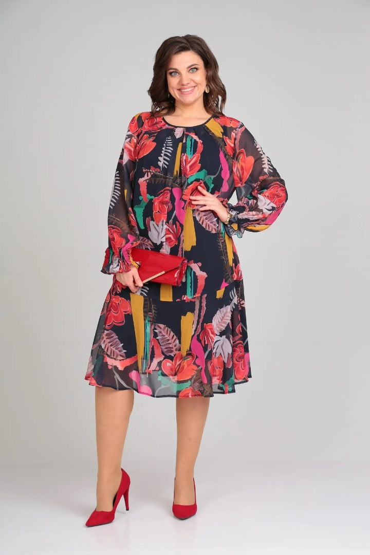 Florida Elegant Floral Dress