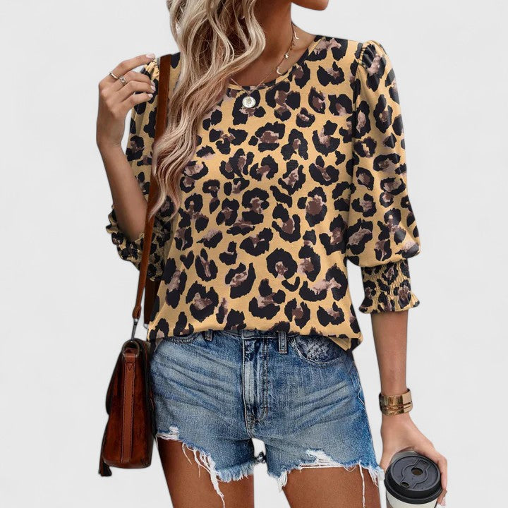 Autumn Elegant Smocked Top