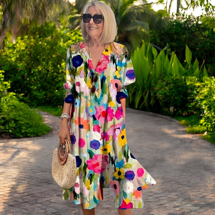 Zariah  Elegant Bohemian-Style Maxi Dress