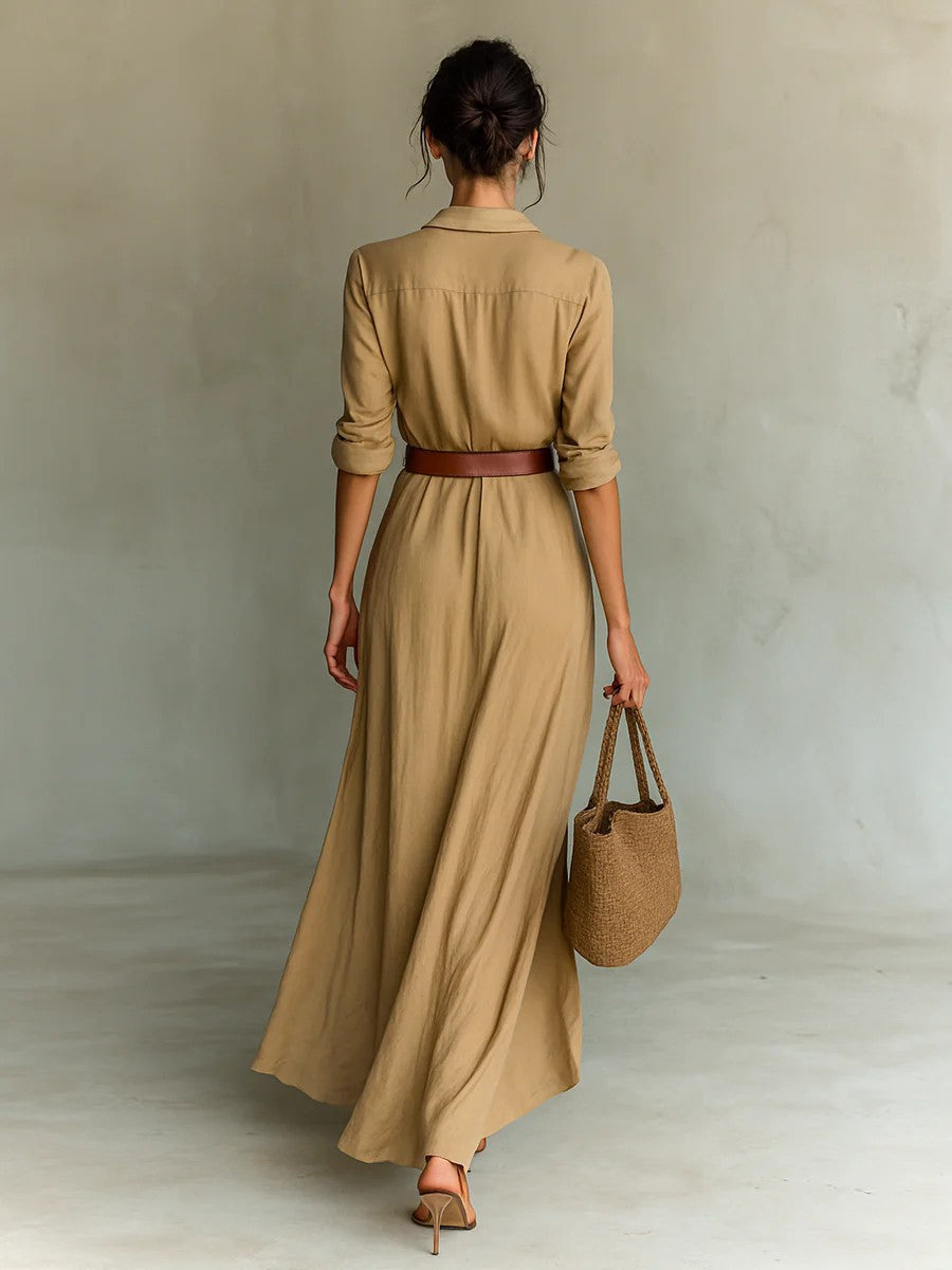 Clara Belted Maxi Dress