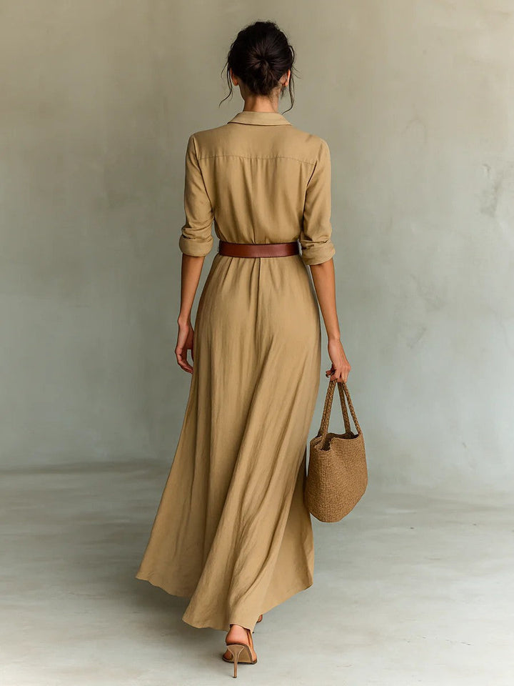Clara Belted Maxi Dress