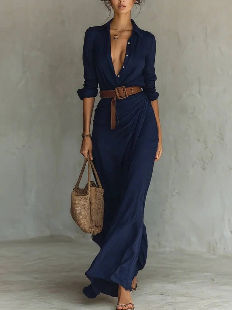 Clara Belted Maxi Dress