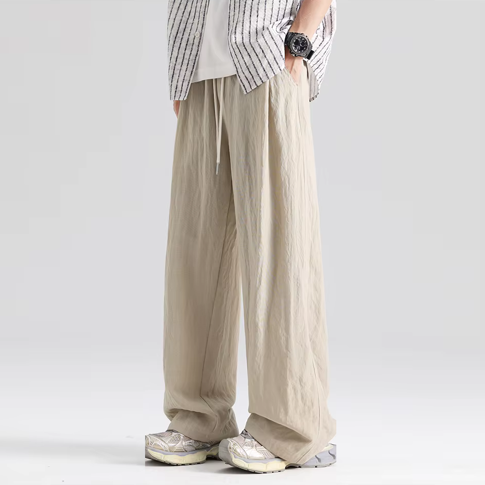 Tom Linen-Feel Wide Leg Trousers