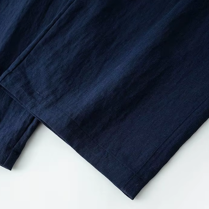 Tom Linen-Feel Wide Leg Trousers