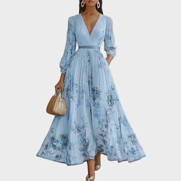 Violet Floral Maxi Dress