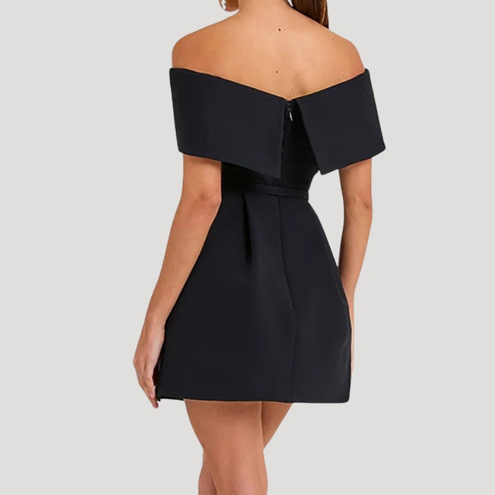 Georgina Off Shoulder Belted Mini Dress