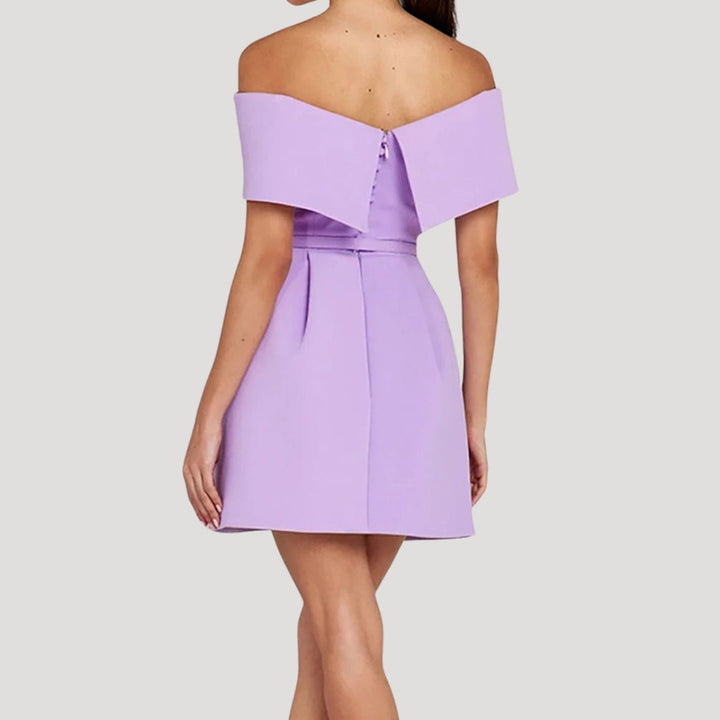 Georgina Off Shoulder Belted Mini Dress
