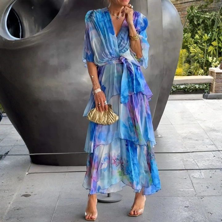 Casar Elegant Chiffon Dress