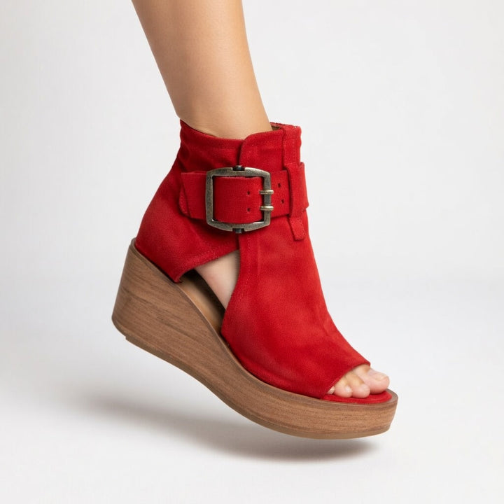 Elizabeth Open Wedge Ankle Boots