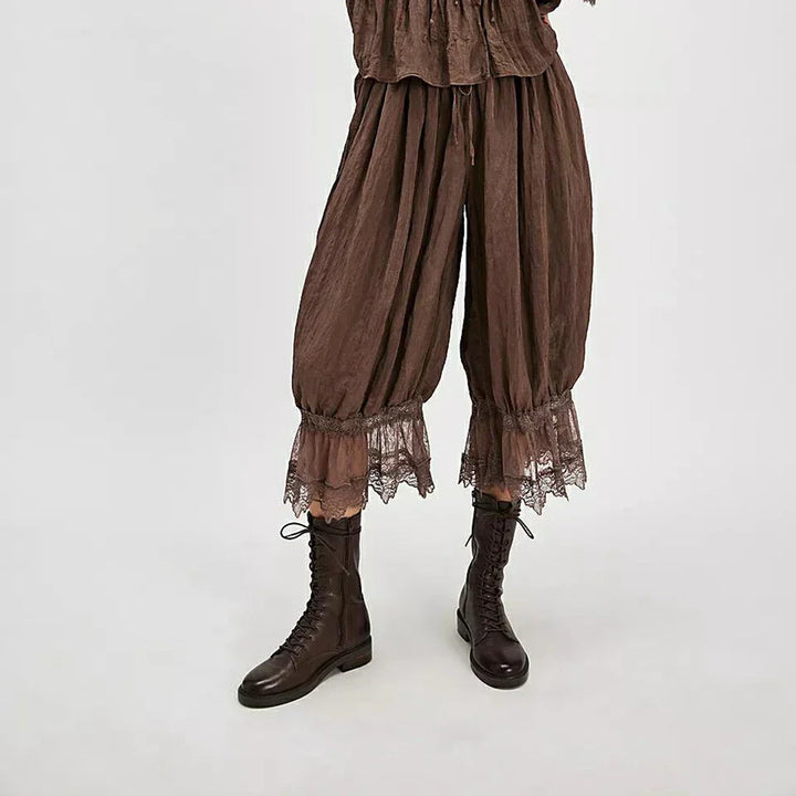 Mia Lace Trim Trousers