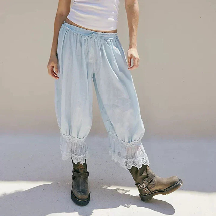 Mia Lace Trim Trousers