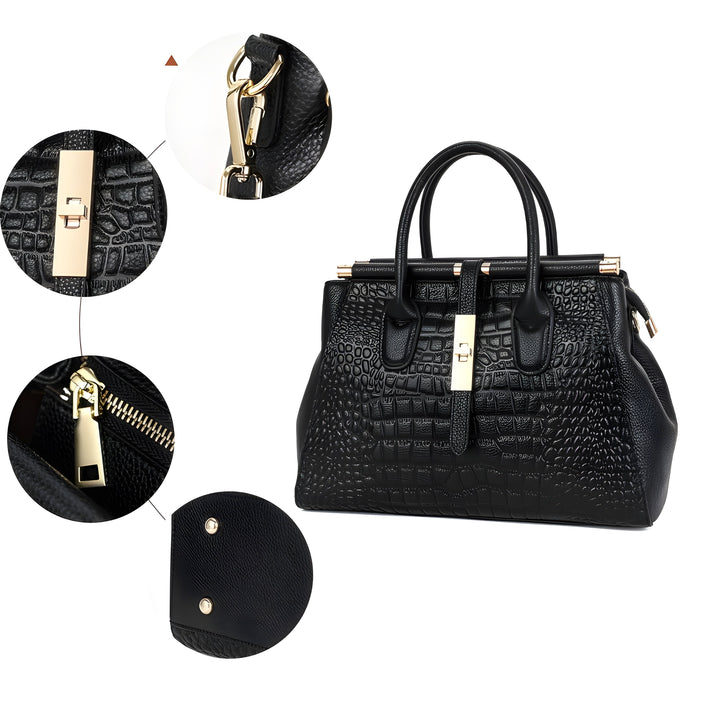 Izzy Croc Handbag